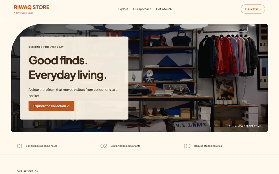 Multi-product retail store