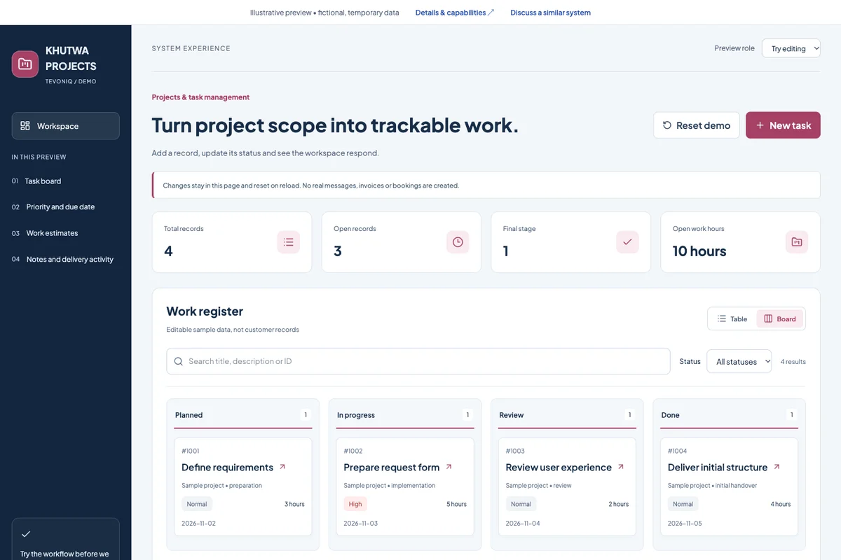 Projects & task management